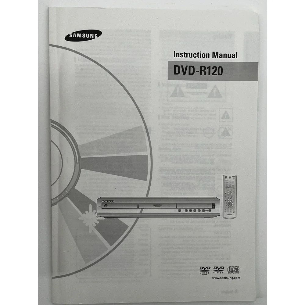 Samsung‎ DVD-R120 DVD Recorder Progressive Scan Player with Remote - TESTED